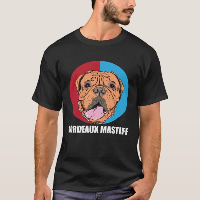 Bordeaux Mastiff Dogs Love T-Shirt (Vorderseite)