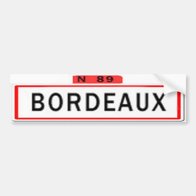 BORDEAUX N 89 AUTOAUFKLEBER (Vorne)