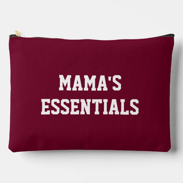 Bordeaux Red Mama's Essentials Accessoire Bag Zubehörtasche (Vorderseite)