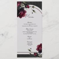 Bordeaux-Rote Rosen Schadowy-Hochzeit