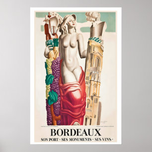 Bordeaux Sein Hafen Seine Denkmäler Seine Weine Vi Poster