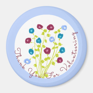 Bordeaux und blau eingefärbt magnet