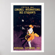 Bordeaux-Wein September 1907 Vintage-Werbung