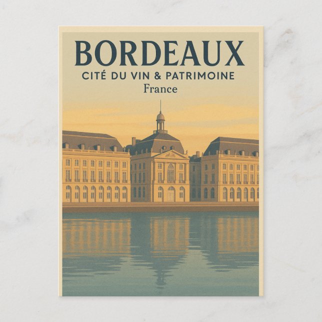 BORDEAUX — WEINSTADT & ERBE POSTKARTE (Vorderseite)
