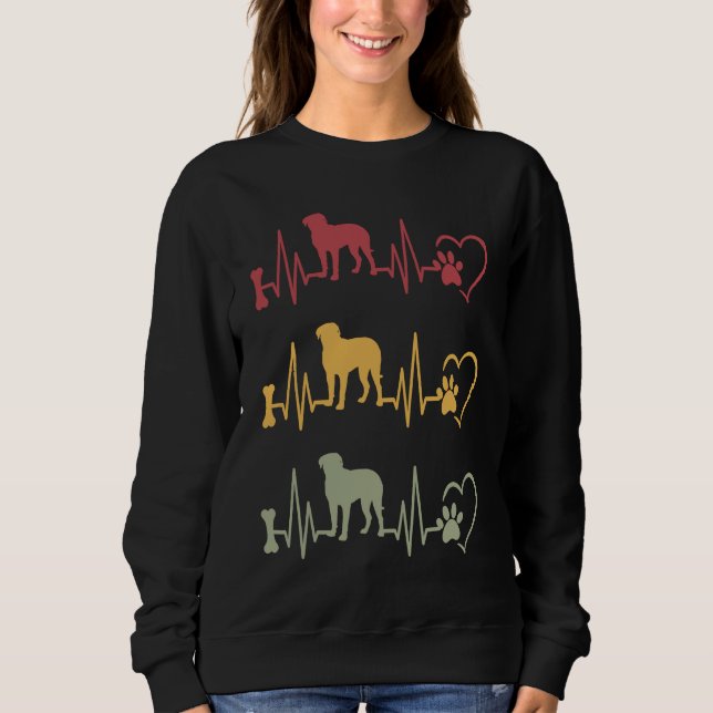 Bordeauxdogge Vintage  3 Sweatshirt (Vorderseite)