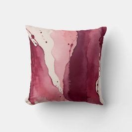 bordeauxrot, rosa Palisander und weiche Elfenbeinf Kissen