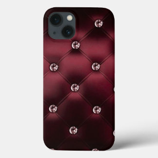 bordeauxrotes Leder Einfach minimalistisch, modern Case-Mate iPhone Hülle