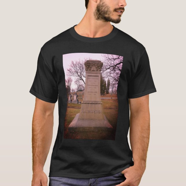 Borden Monument, Fall River, MA - A.J. Borden T-Shirt (Vorderseite)