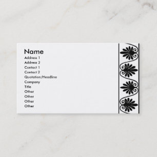 Border Business Card Visitenkarte