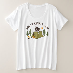 Border Collie Agility Dog Summer Camp Custom T-Shi Große Größe T-Shirt
