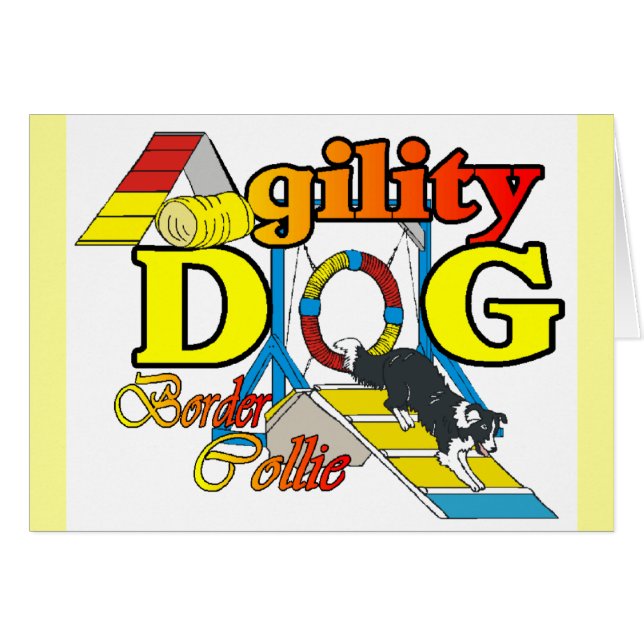 Border Collie Agility Geschenke (Vorderseite (Horizontal))