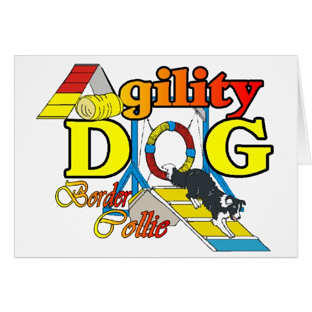 Border Collie Agility Geschenke (Vorderseite (Horizontal))