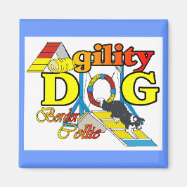Border Collie Agility Geschenke Magnet
