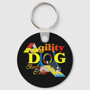 Border Collie Agility Geschenke Schlüsselanhänger