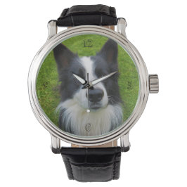 Border Collie Armbanduhr