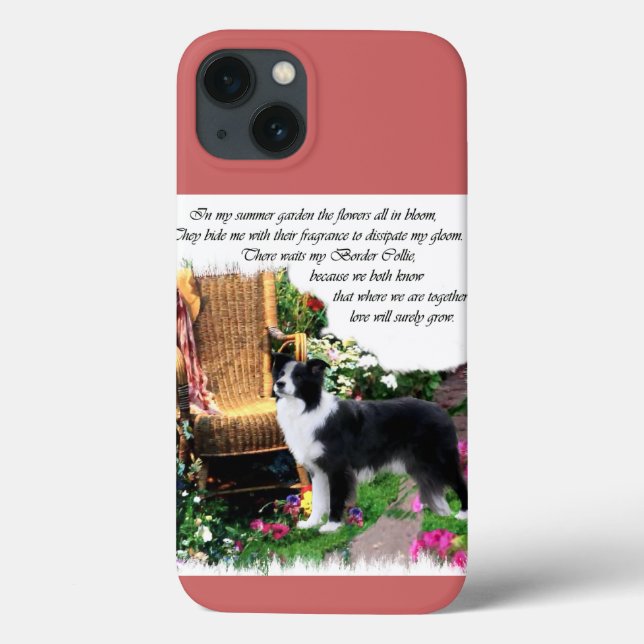 Border Collie Art Geschenke Case-Mate iPhone Hülle (Rückseite)