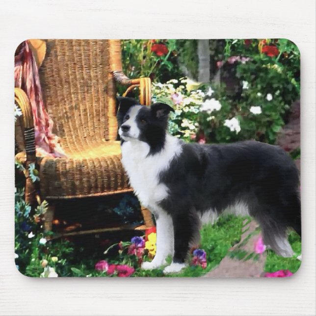 Border Collie Art Geschenke Mousepad (Vorne)