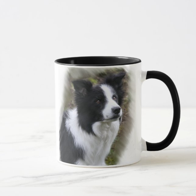Border Collie Art Geschenke Tasse (Rechts)