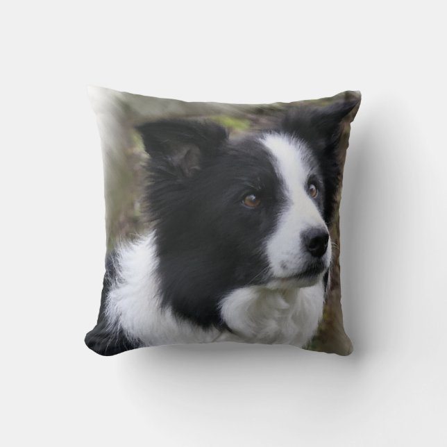 Border Collie Art Kissen (Vorderseite)
