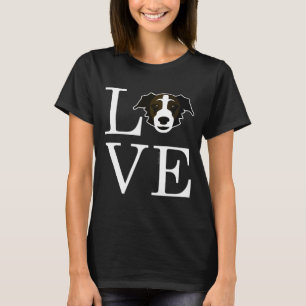 Border Collie-Australian Shepherd Liebe for Dogown T-Shirt