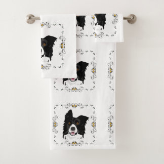Border Collie  Badhandtuch Set