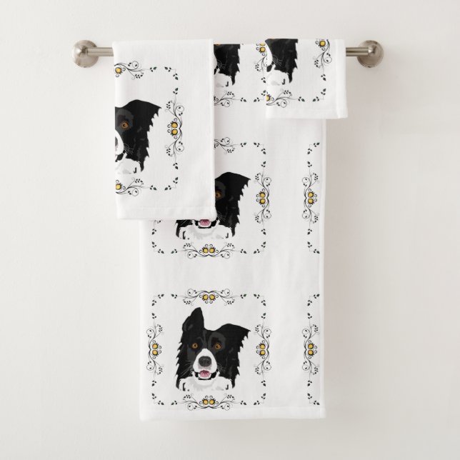 Border Collie  Badhandtuch Set (Insitu)