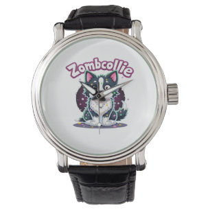 Border Collie BC Zombie Dog Halloween Essential T- Armbanduhr