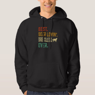 Border Collie Beer Lounge Vater Hoodie