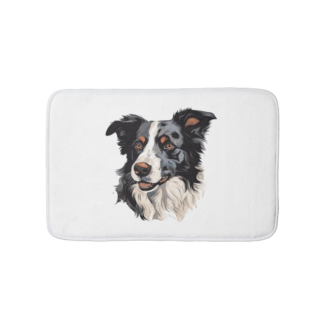 Border Collie Berühmtes Design - Smartest Badematte (Vorderseite)