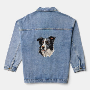 Border Collie Berühmtes Design - Smartest Jeansjacke