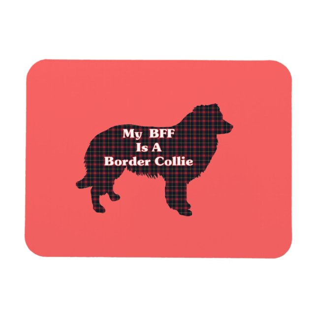 Border Collie BESTE FREUNDIN Magnet (Horizontal)
