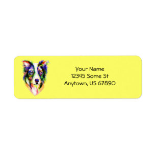 Border Collie Bright Labels