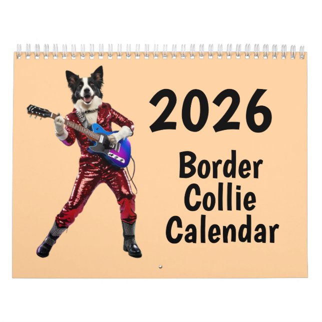 Border Collie Calendar Kalender (Titelbild)