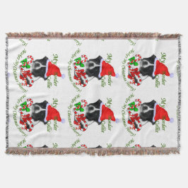 Border Collie Christmas Decke
