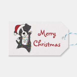 Border Collie Christmas Dog Wintertiere Hunde Tr Geschenkanhänger
