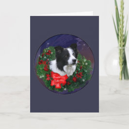 Border Collie Christmas Feiertagskarte