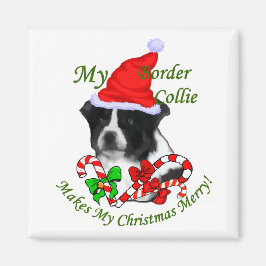 Border Collie Christmas Geschenke Magnet