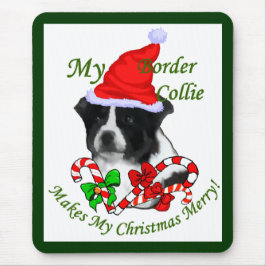 Border Collie Christmas Geschenke Mousepad