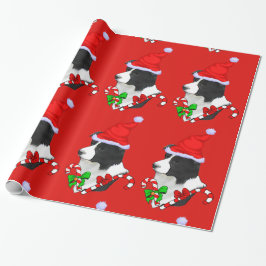 Border Collie Christmas Geschenkpapier