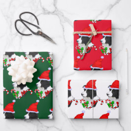 Border Collie Christmas Geschenkpapier Set