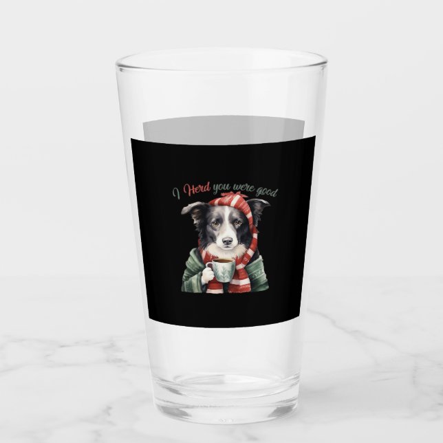 Border collie Christmas Jumper Essential T-Shirt Glas (Vorderseite)