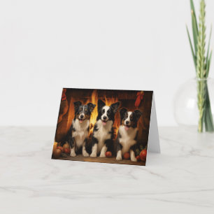 Border Collie Christmas Karte