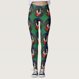 Border Collie Christmas Leggings
