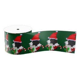 Border Collie Christmas Merry Ripsband