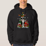 Border Collie Christmas Rentier Santa Light Hund P Hoodie<br><div class="desc">Border Collie Christmas Rentier Santa Light Doppy</div>
