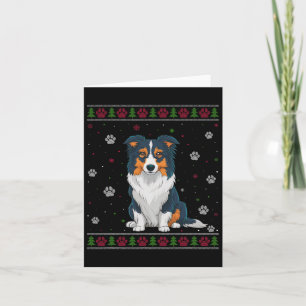 Border Collie Christmas Sweater Xmas Haustier tun Karte