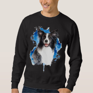 Border Collie Colorful Hund Lover Sweatshirt