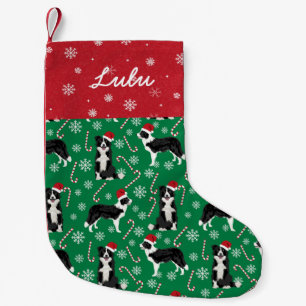 Border Collie Custom Dog Name Kleiner Weihnachtsstrumpf