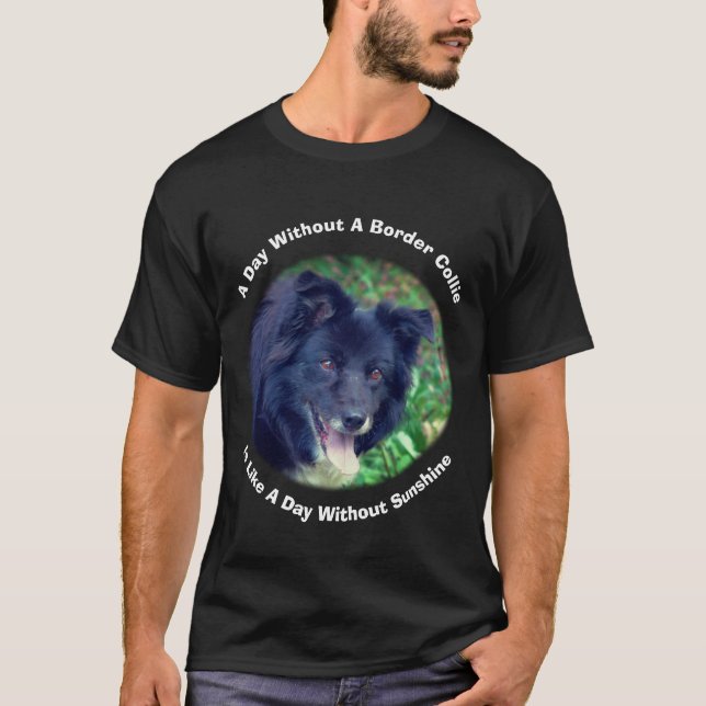 Border Collie Day Without T-Shirt (Vorderseite)