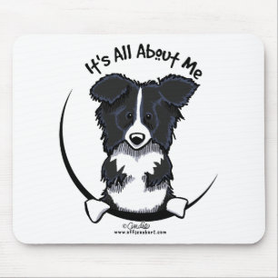 Border-Collie, die ganz ungefähr ich seine ist Mousepad